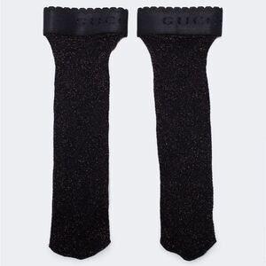 New with tags Gucci Black Socks with metallic threading